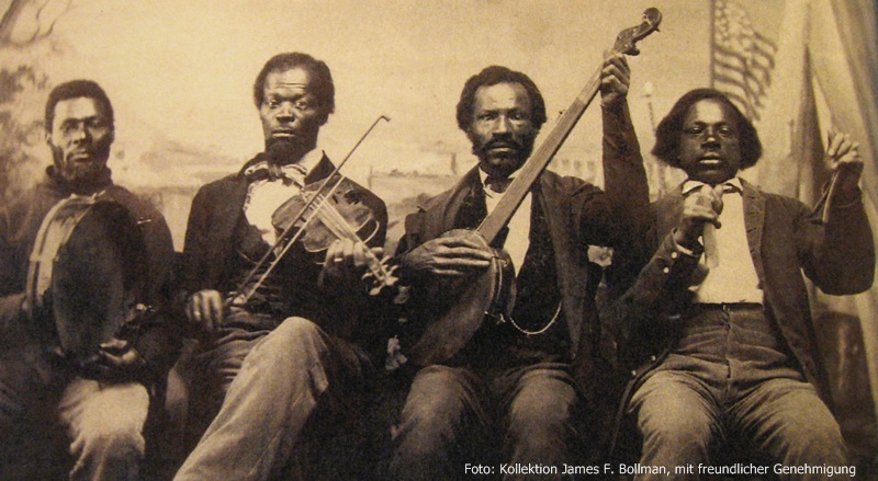 Black Music Ensemble mit Banjo, 19. Jh. * Foto: Kollektion James F. Bollman, mit freundlicher Genehmigung