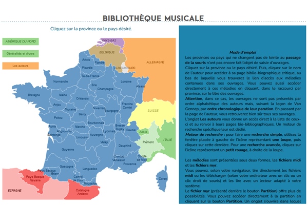AEPEM Bibliothèque Musicale; Screenshot